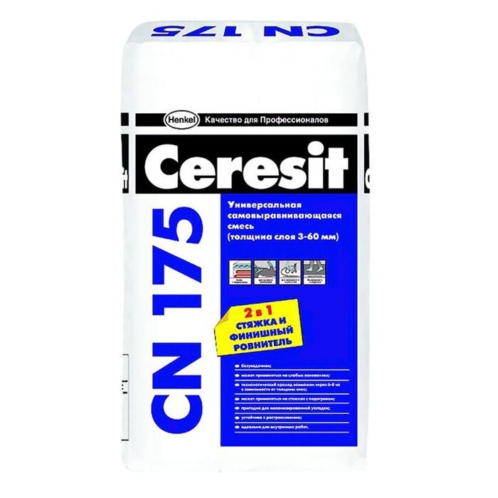 Церезит 175 Ceresit CN Самовыравнивающаяся смесь (25 кг)
